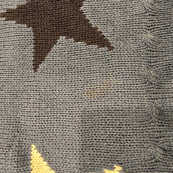 Star Pattern Blue Sweater - Picture 5 of 7